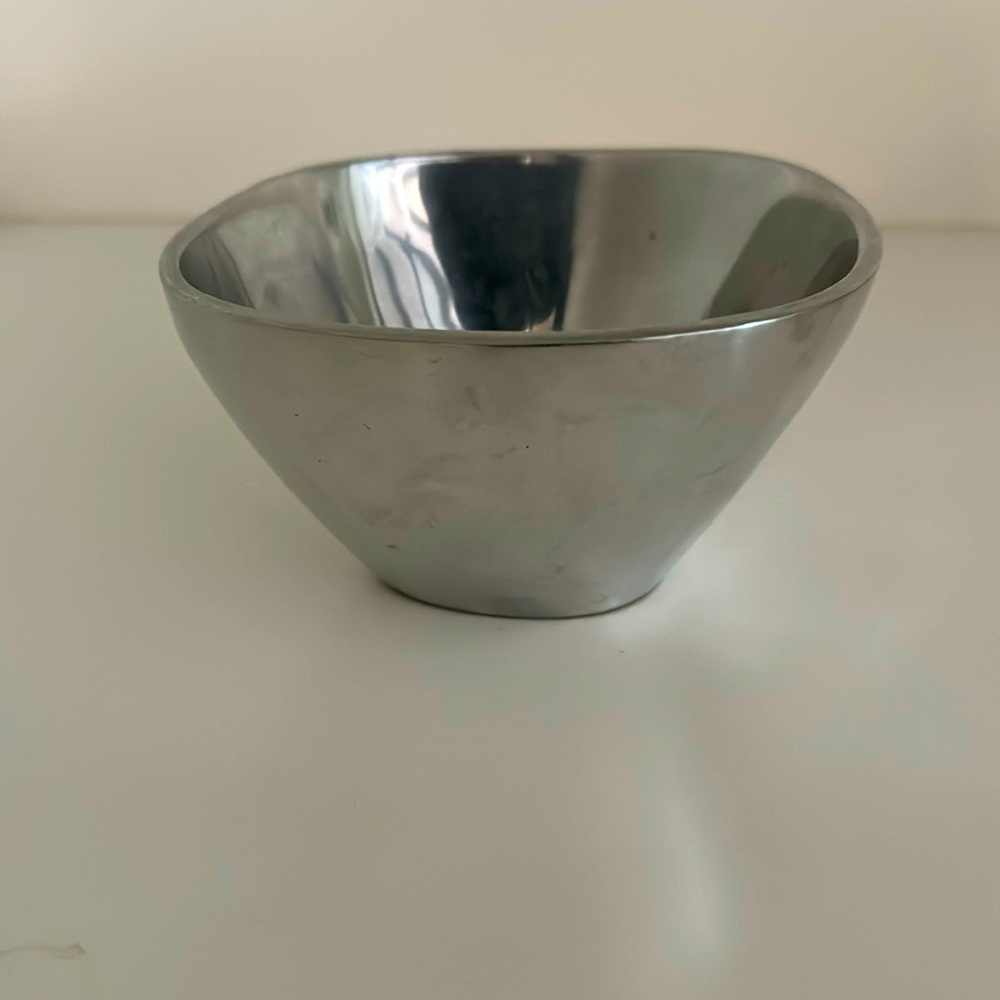 Pottery barn silver bowl